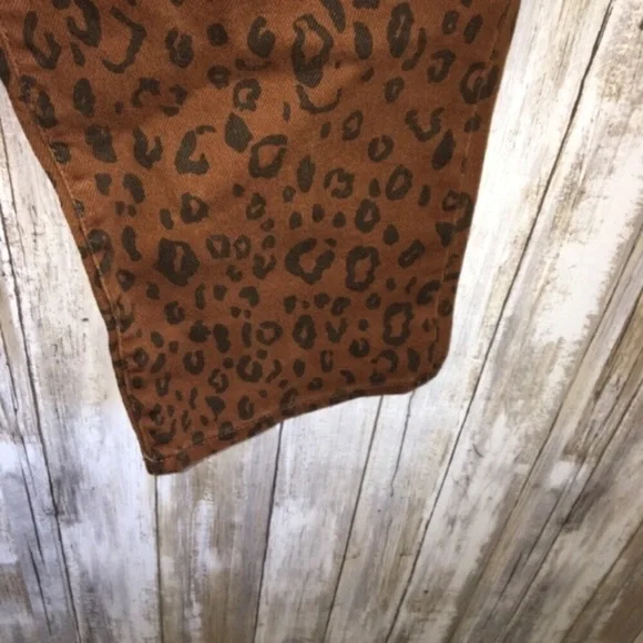 Universal Thread Vintage Stretch Leopard Straight Leg Pants - Picture 3 of 7
